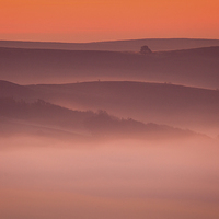 Buy canvas prints of Pink fog in Peaks by Vladimir Korolkov