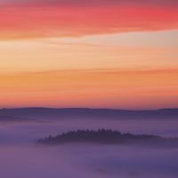 Buy canvas prints of  Moments before the sunrise in Hope Valley by Vladimir Korolkov