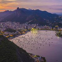 Buy canvas prints of  Sunset over Rio by Vladimir Korolkov