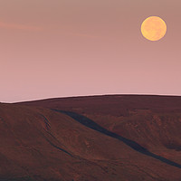 Buy canvas prints of A moonset in Peaks by Vladimir Korolkov