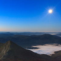 Buy canvas prints of Moonrise over Snowdonia by Vladimir Korolkov