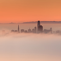 Buy canvas prints of San Francisco wrapped in clouds by Vladimir Korolkov
