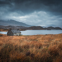 Buy canvas prints of The Bothy on the Banks of Loch Stack by Miles Gray