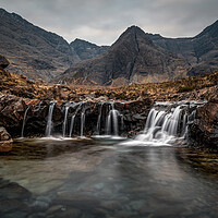 Buy canvas prints of The Moody Fairy Pools by Miles Gray