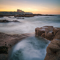 Buy canvas prints of Tantallon Castle at Sunset by Miles Gray