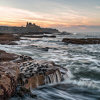 Buy canvas prints of Tantallon Castle at Sunset  by Miles Gray