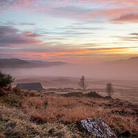 Buy canvas prints of Misty Morning Light at Knockban by Miles Gray