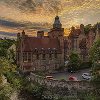 Buy canvas prints of  Sunset Over Dean Village, Edinburgh by Miles Gray