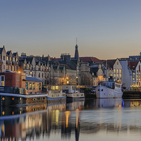 Buy canvas prints of The Shore at Twilight, Edinburgh by Miles Gray