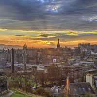 Buy canvas prints of Edinburgh Skyline from Calton Hill by Miles Gray