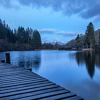 Buy canvas prints of The Blue Hour, Loch Ard by Miles Gray