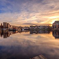 Buy canvas prints of A winters Sunset at the Shore, Leith by Miles Gray