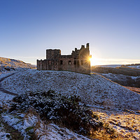 Buy canvas prints of A burst of light from Crichton Castle by Miles Gray
