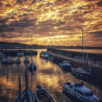 Buy canvas prints of God rays over North Berwick by Miles Gray
