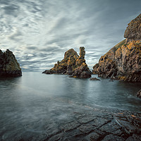 Buy canvas prints of Pettico Wick Bay, St Abbs Head by Miles Gray