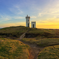Buy canvas prints of Elie Lighthouse at Sunset by Miles Gray