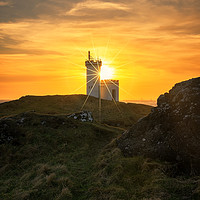 Buy canvas prints of A burst of light over Elie Lighthouse, East Neuk by Miles Gray