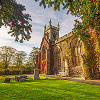 Buy canvas prints of Golden Hour over Liberton Kirk by Miles Gray