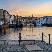 Buy canvas prints of Pastel coliurs at the Shore, Leith by Miles Gray