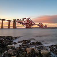 Buy canvas prints of The Forth Bridge at Sunset by Miles Gray