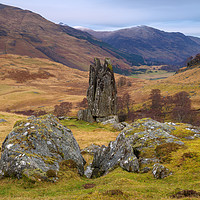 Buy canvas prints of The Praying Hands, Glen Lyon by Miles Gray