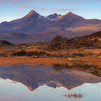 Buy canvas prints of The Cuillin at Sunrise by Miles Gray