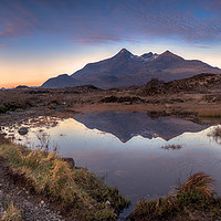 Buy canvas prints of The Cuillin at Sunrise, Skye by Miles Gray
