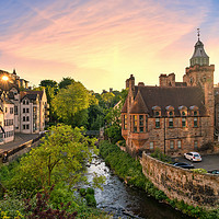 Buy canvas prints of Dean Village at Sunset by Miles Gray