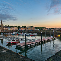 Buy canvas prints of Blue hour at Newhaven Harbour by Miles Gray