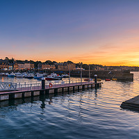 Buy canvas prints of Twilight at Newhaven Harbour by Miles Gray