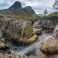 Buy canvas prints of The hidden falls of Glencoe by Miles Gray