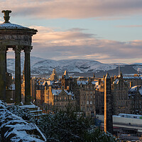 Buy canvas prints of The City of Edinburgh from Calton Hill by Miles Gray