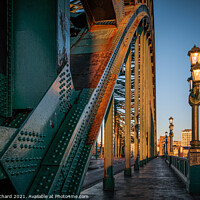 Buy canvas prints of Walking Over The Tyne Bridge  by Ray Pritchard