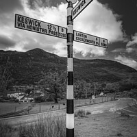 Buy canvas prints of Buttermere Signpost by Ray Pritchard