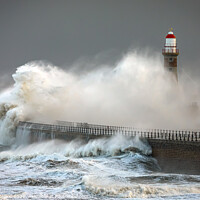 Buy canvas prints of Storm at Roker by Ray Pritchard