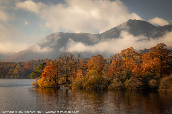 Autumn on Derwent Water  Framed Print by Ray Pritchard