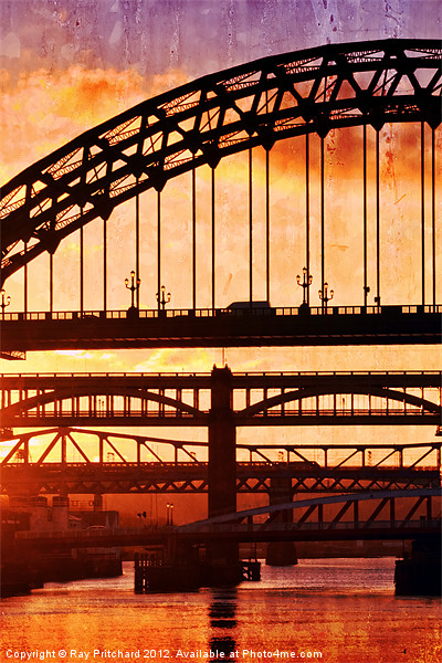 The Tyne Bridges Picture Board by Ray Pritchard