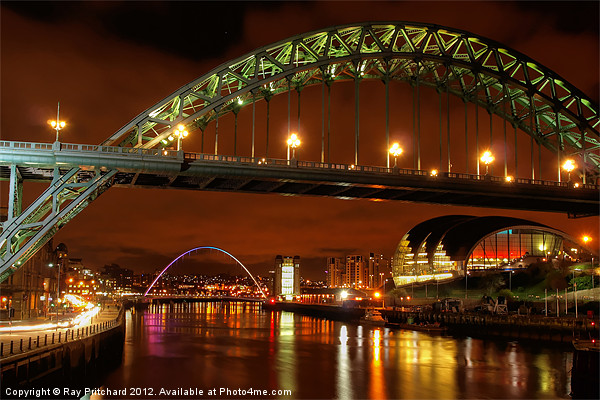 Evening On The Tyne Picture Board by Ray Pritchard