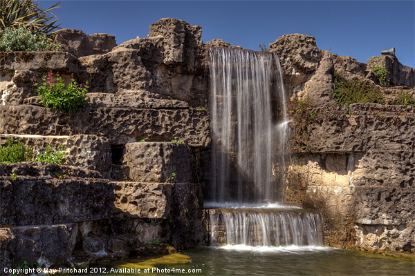 South Marine Park Waterfall Picture Board by Ray Pritchard