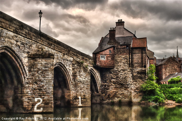 Elvet Bridge (paint effect) Picture Board by Ray Pritchard