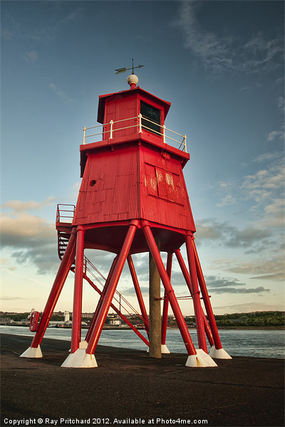 South Shields Groyne Picture Board by Ray Pritchard