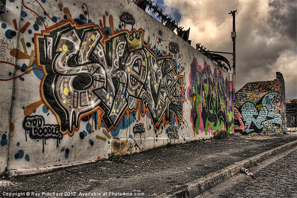 HDR Graffiti Picture Board by Ray Pritchard