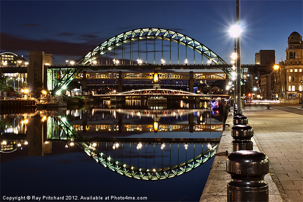Tyne Bridge At Newcastle Picture Board by Ray Pritchard
