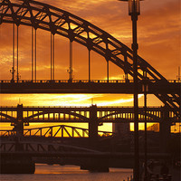 Buy canvas prints of Newcastle at Sunset by Ray Pritchard