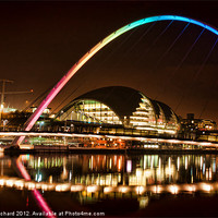 Buy canvas prints of Gateshead Millennium Bridge by Ray Pritchard
