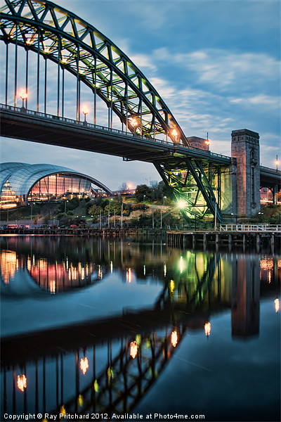 Tyne Bridge and The Sage at Newcastle Picture Board by Ray Pritchard