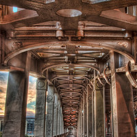 Buy canvas prints of HDR High Level Bridge by Ray Pritchard