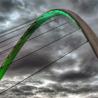 Buy canvas prints of Millennium Bridge Arch by Ray Pritchard