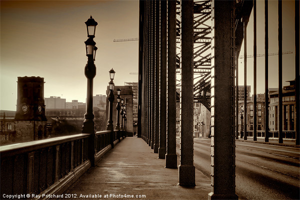 Vintage Tyne Bridge at Newcastle Picture Board by Ray Pritchard