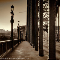 Buy canvas prints of Vintage Tyne Bridge at Newcastle by Ray Pritchard